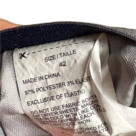 PGA Tour Mens Moisture Wicking Striped Golf Shorts-Gray/Blue-Sz 42-GUC - Picture 4 of 8